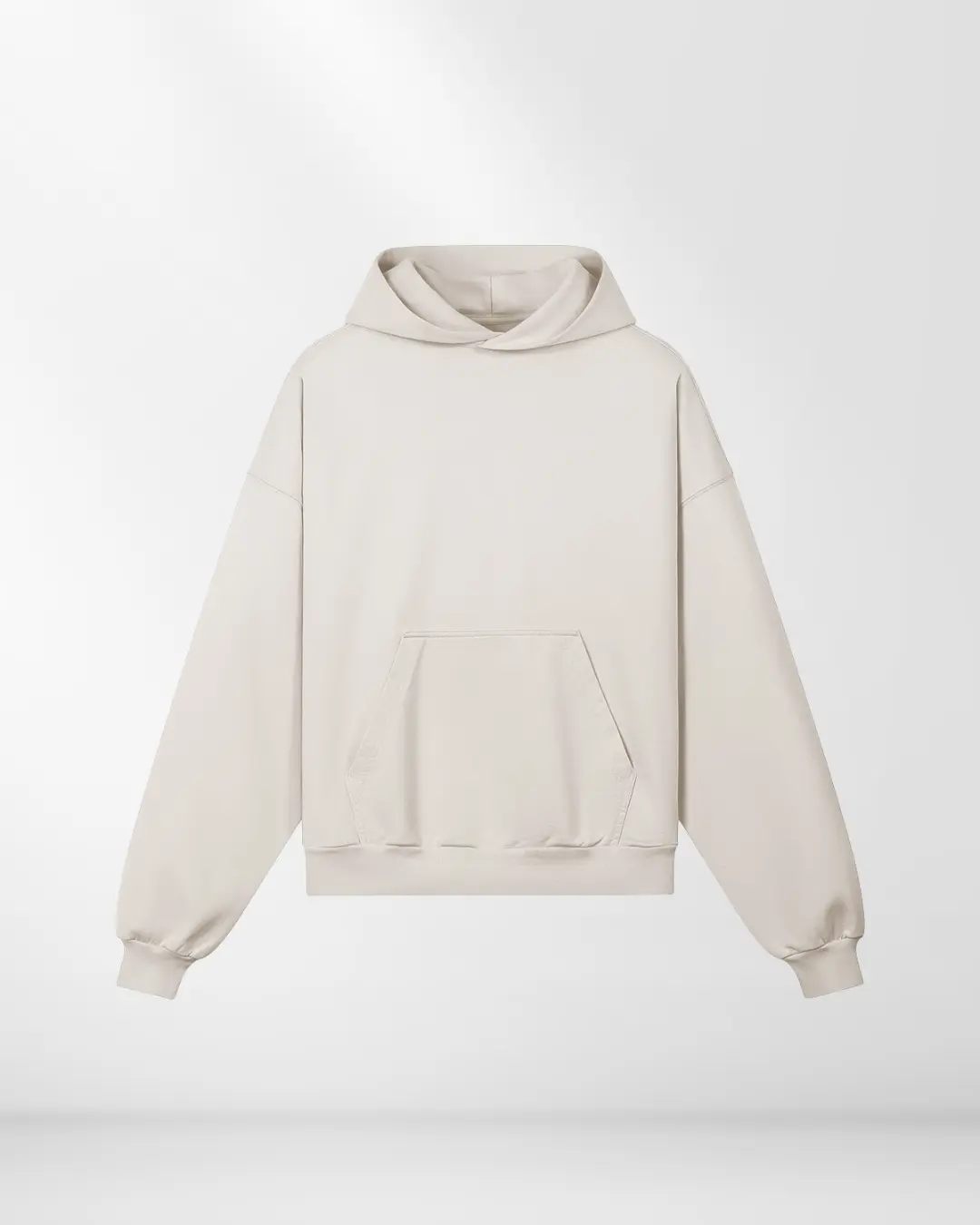 BESONDERS GELIEBT OVERSIZED CROPPED FIT HOODIE BEIGE (UNISEX)