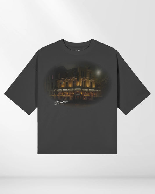 LONDON BOXED FIT T-SHIRT BLACK (UNISEX)