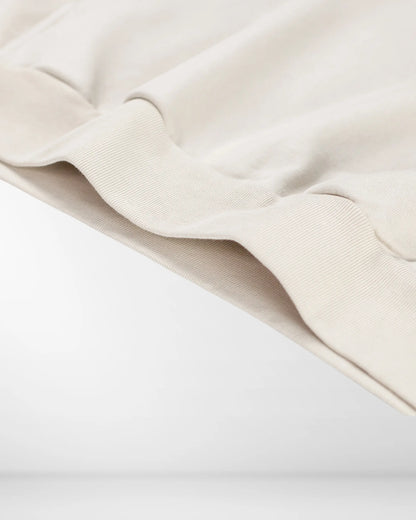 BESONDERS GELIEBT OVERSIZED CROPPED FIT HOODIE BEIGE (UNISEX)