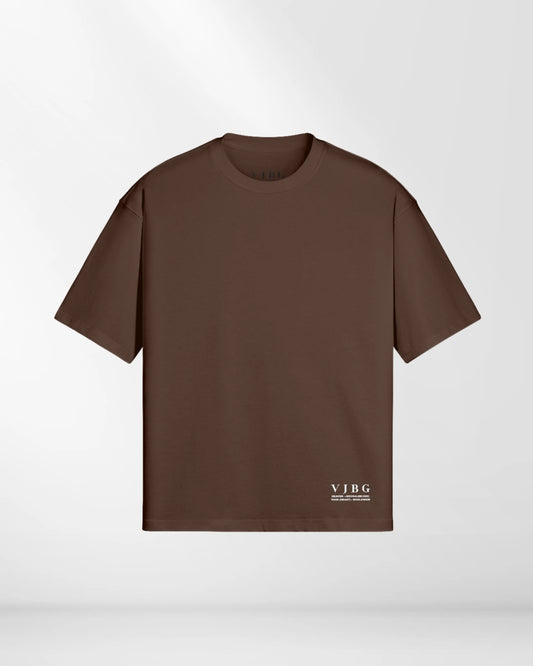 BESONDERS GELIEBT BOXED FIT T-SHIRT BROWN (UNISEX)