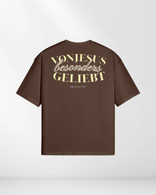 BESONDERS GELIEBT BOXED FIT T-SHIRT BROWN (UNISEX)
