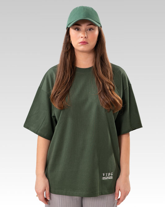 BESONDERS GELIEBT BOXED FIT T-SHIRT GREEN (UNISEX)