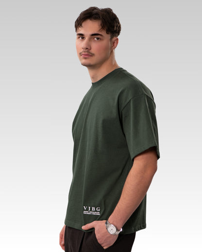 BESONDERS GELIEBT BOXED FIT T-SHIRT GREEN (UNISEX)