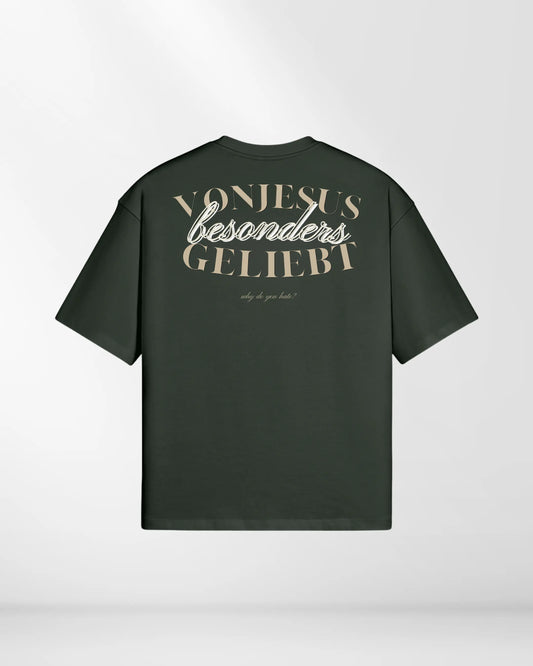 BESONDERS GELIEBT BOXED FIT T-SHIRT GREEN (UNISEX)