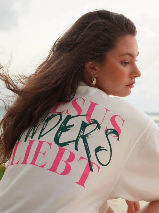 BESONDERS GELIEBT OVERSIZED T-SHIRT BEIGE (UNISEX)