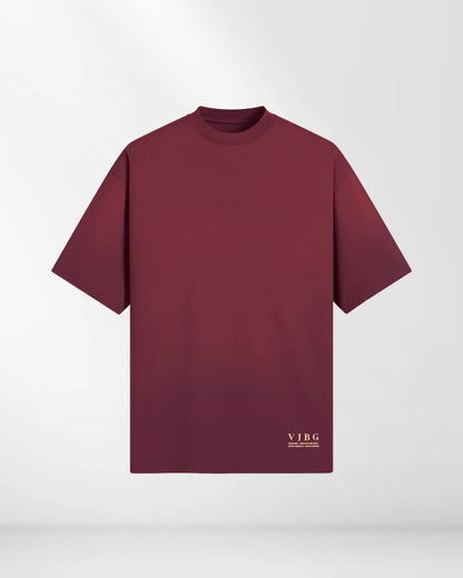 BESONDERS GELIEBT OVERSIZED T-SHIRT BURGUNDY & BLACK (UNISEX)