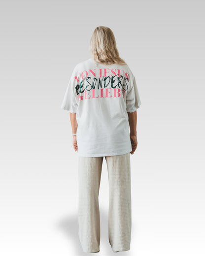 BESONDERS GELIEBT OVERSIZED T-SHIRT BEIGE (UNISEX)