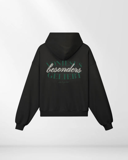 BESONDERS GELIEBT OVERSIZED CROPPED FIT HOODIE BEIGE (UNISEX)