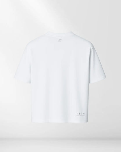 „ECHT“ BOXED FIT T-SHIRT WEISS (UNISEX)