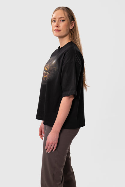 LONDON BOXED FIT T-SHIRT BLACK (UNISEX)