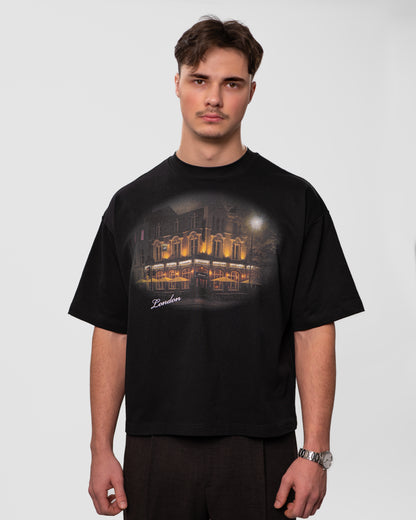 LONDON BOXED FIT T-SHIRT BLACK (UNISEX)